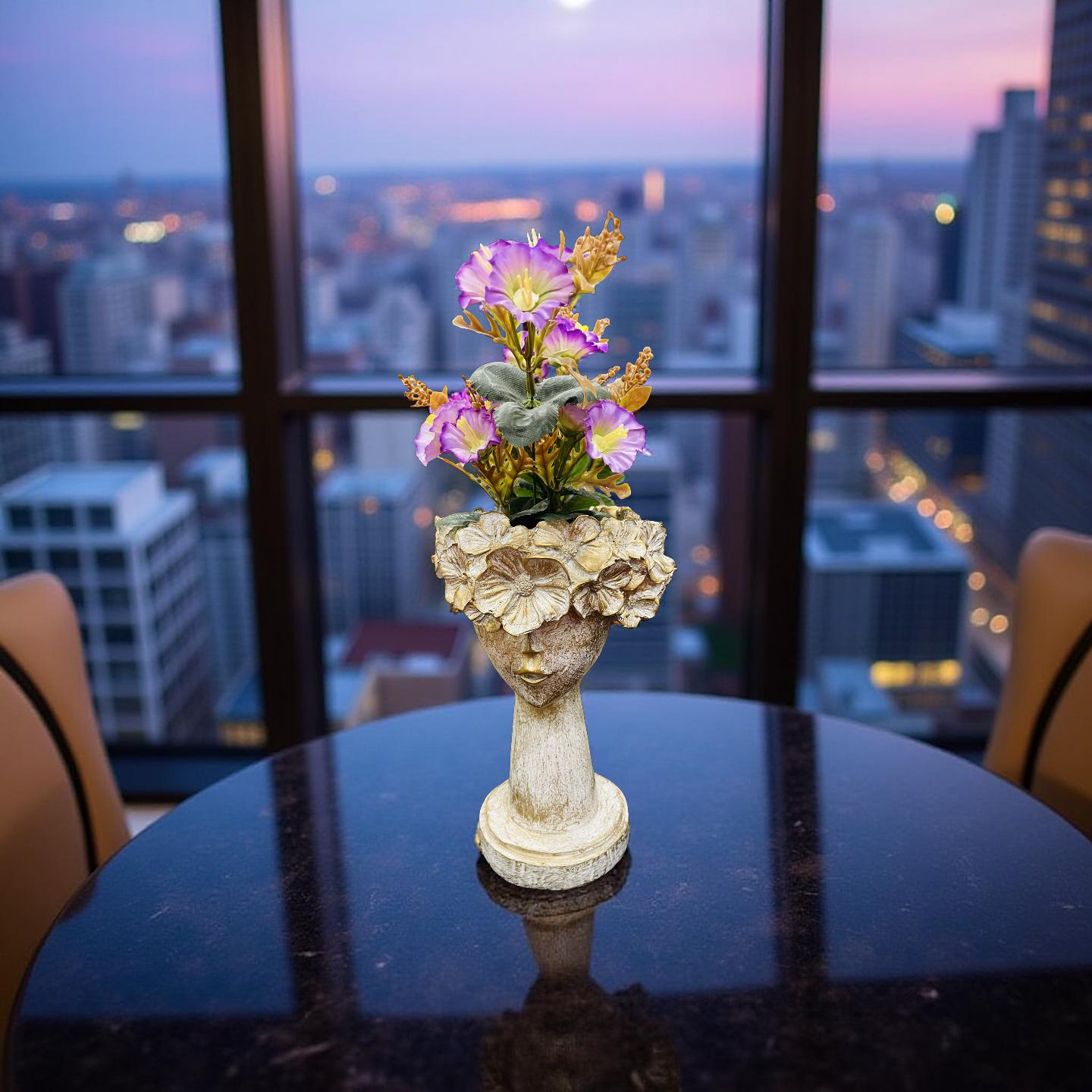 🌸 Golden Blossom Lady Planter