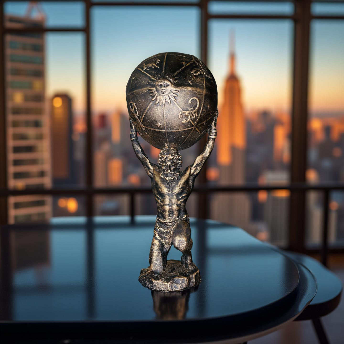 Atlas of the Zodiac – Celestial Globe Sculpture