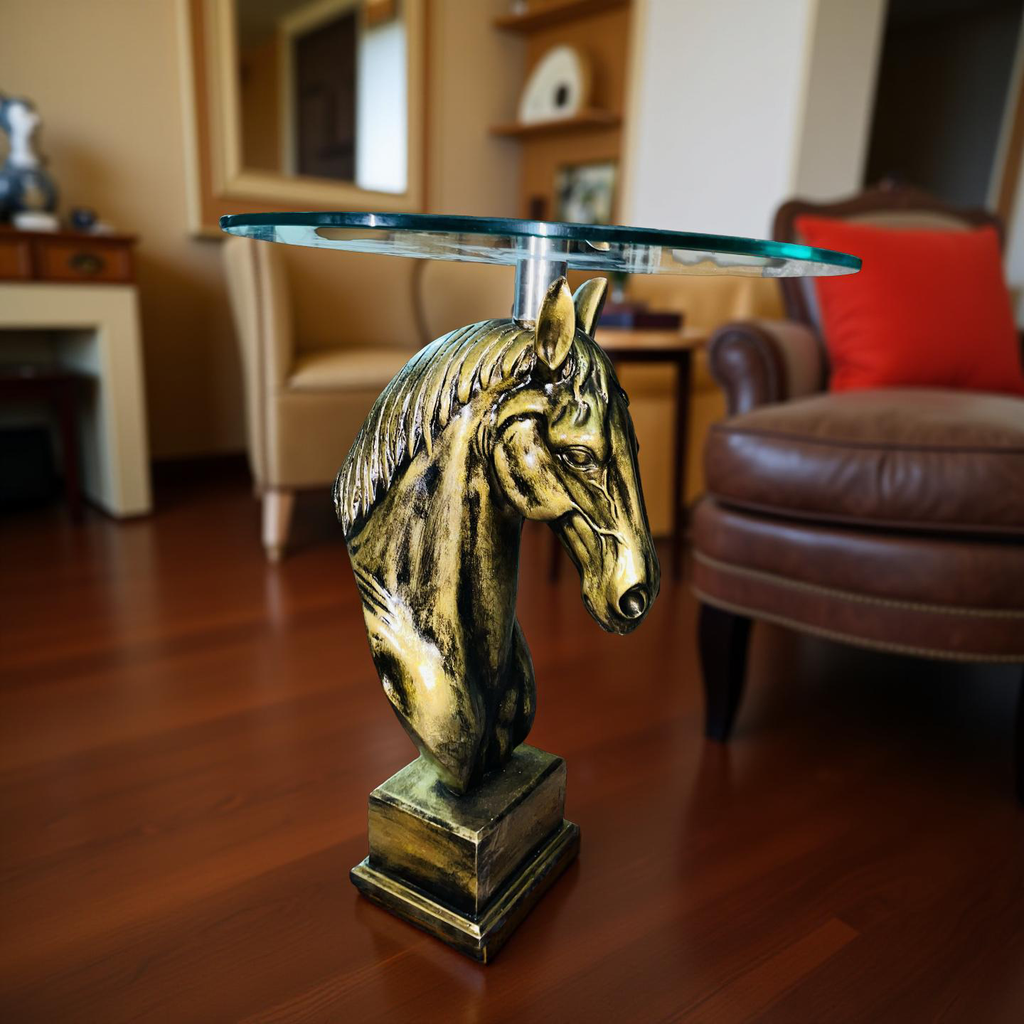 Golden Horse Head Coffee Table