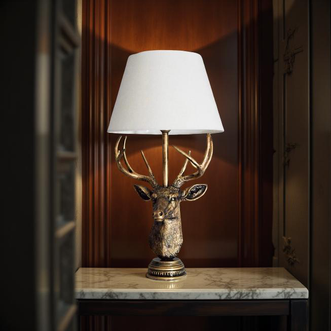 Majestic Stag Antler Lamp