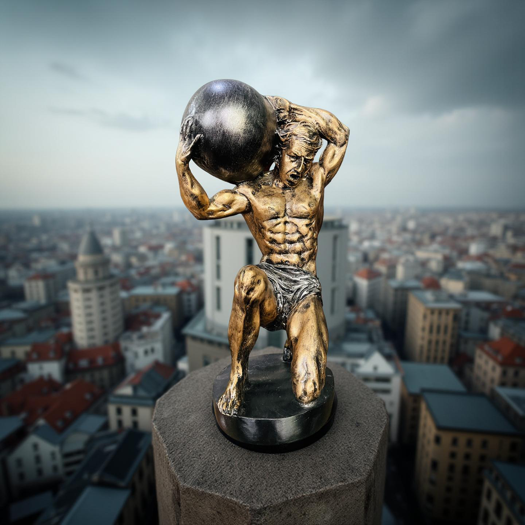 Titan’s Burden – Atlas Strength Sculpture