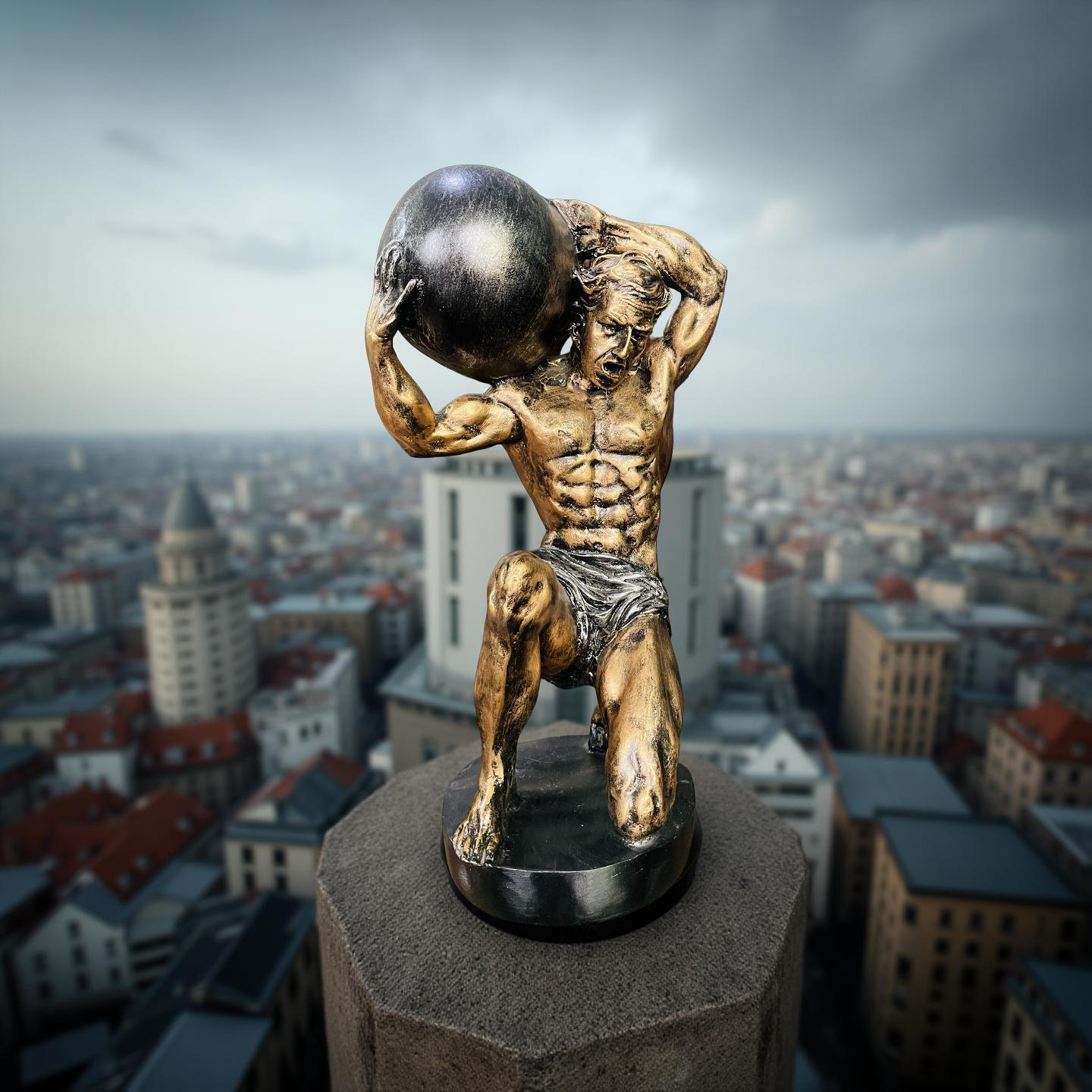 Titan’s Burden – Atlas Strength Sculpture