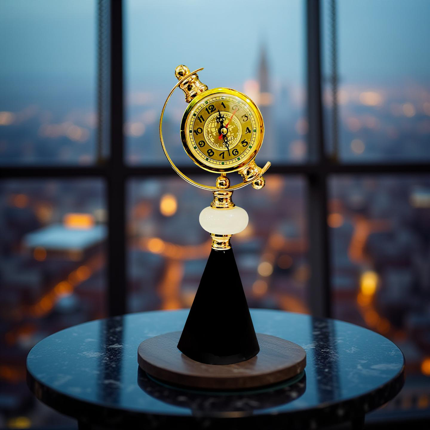 Golden Globe Desk Clock