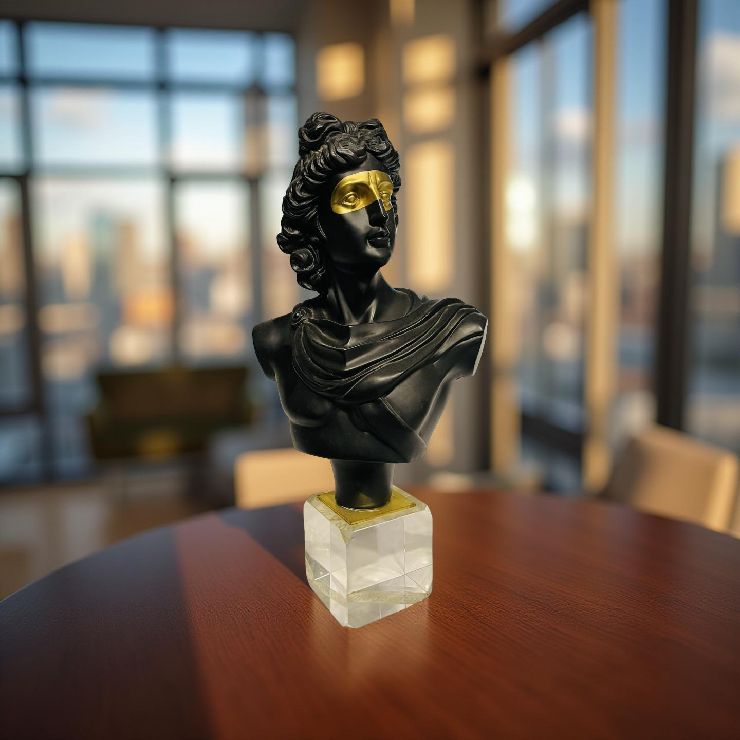 ⚜️ Golden Masked Apollo Bust