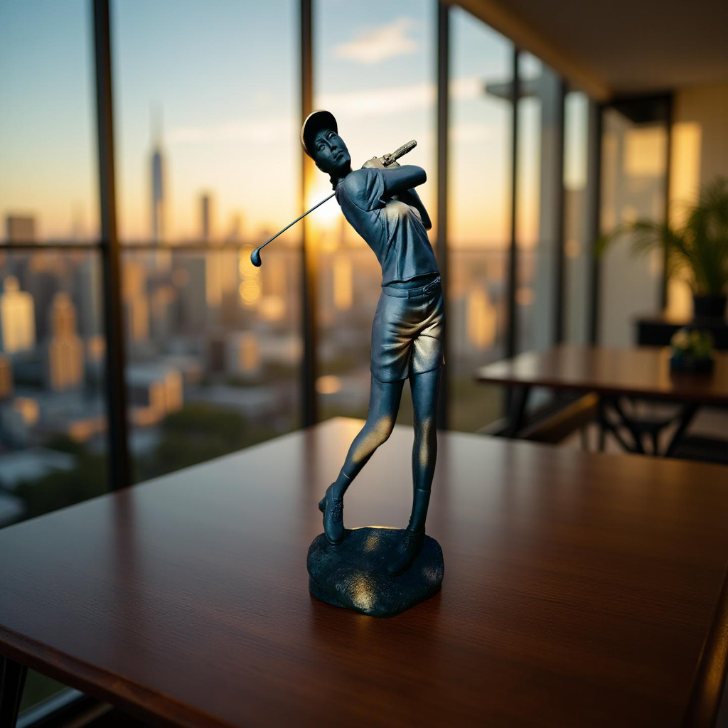 Golfer Swing Sculpture