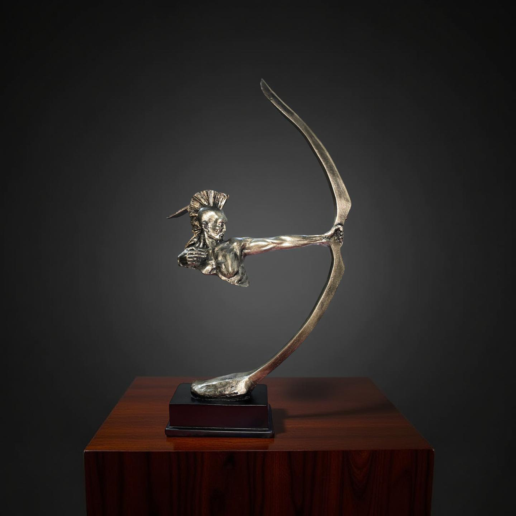 The Eternal Archer – Warrior with Bow Sculpture