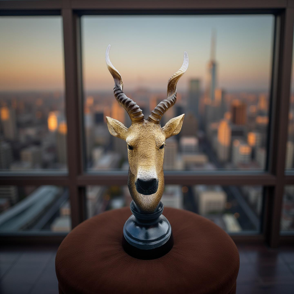 Desert Sentinel – Antelope Bust Sculpture