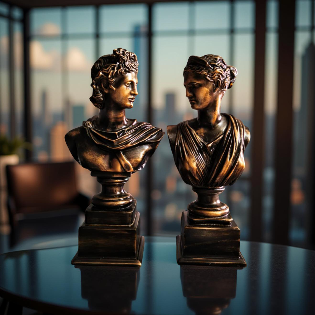 Apollo & Diana – The Divine Duo Sculpture Set