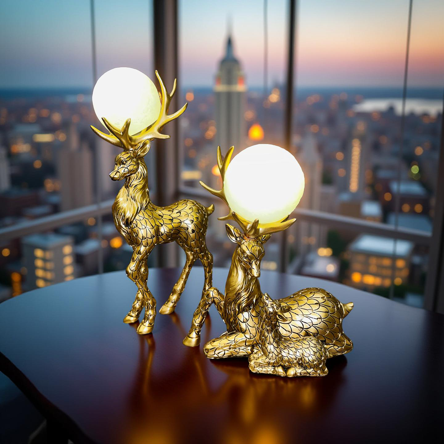 Deer Harmony Lamp Set
