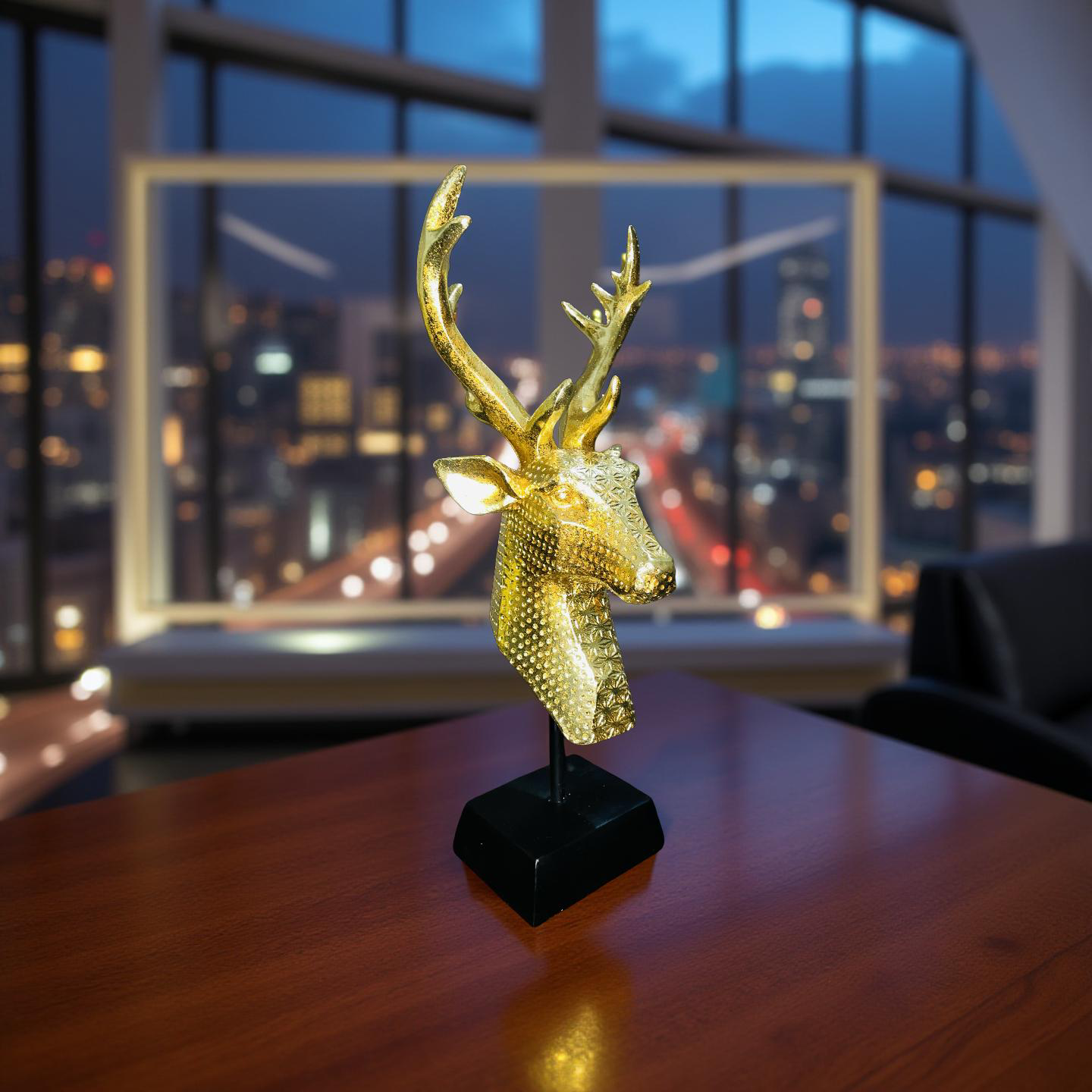 Golden Stag Resin Bust