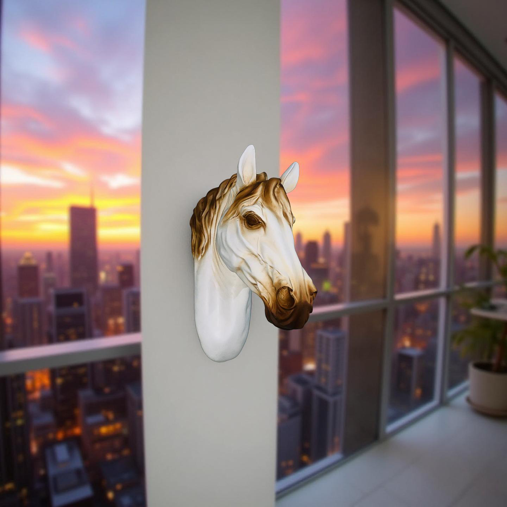 Majestic Steed – Wall Mounted Horse Head Sculpture