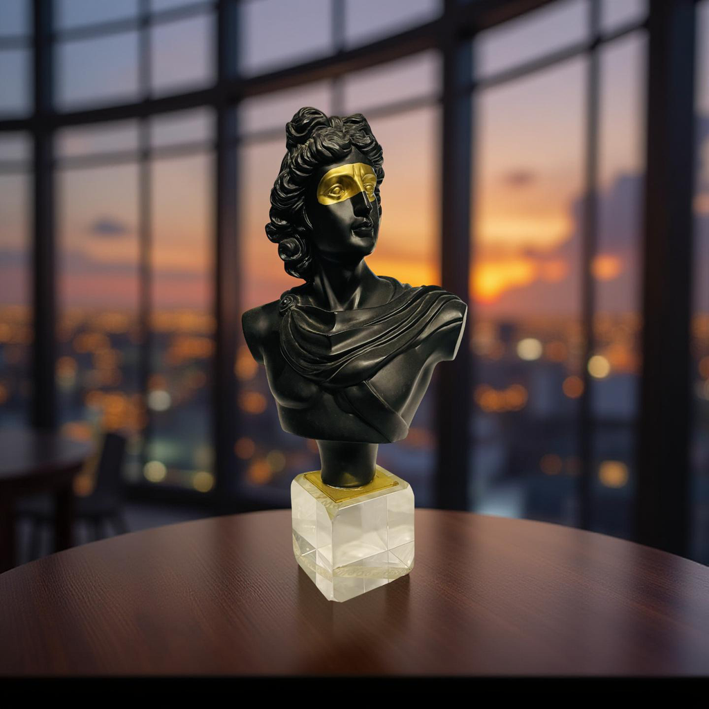 ⚜️ Golden Masked Apollo Bust