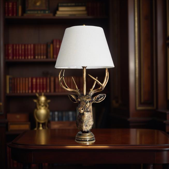 Majestic Stag Antler Lamp