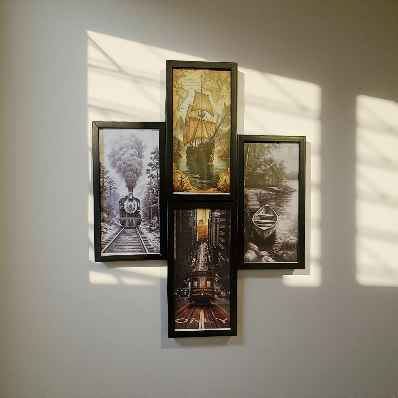 Timeless Journeys – Vintage Transport Wall Art Set