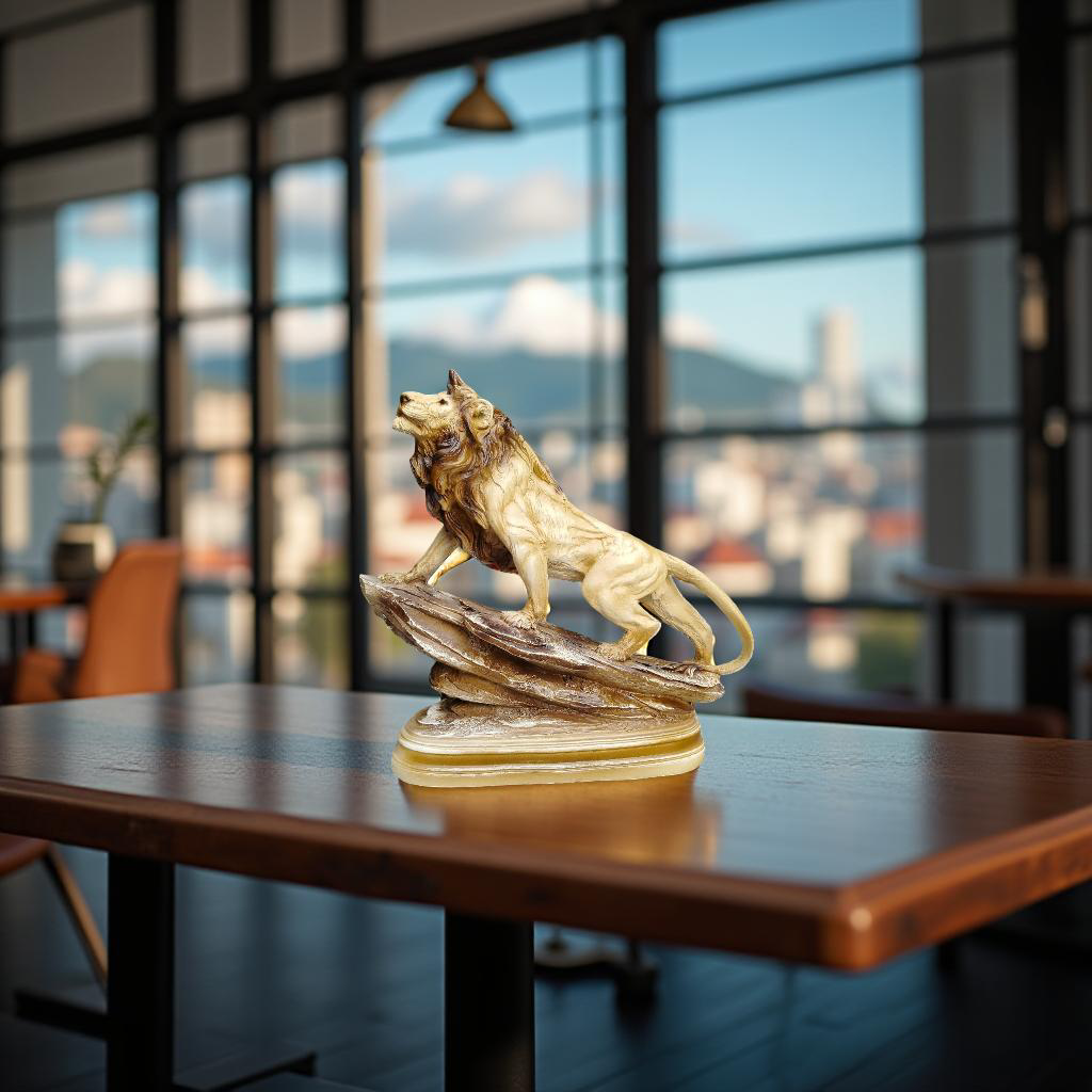 Summit Roar – Majestic Lion Figurine