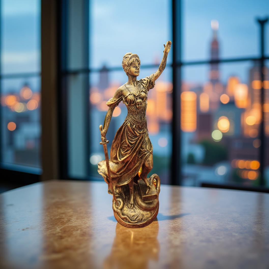 Golden Lady Justice – Symbol of Truth & Balance