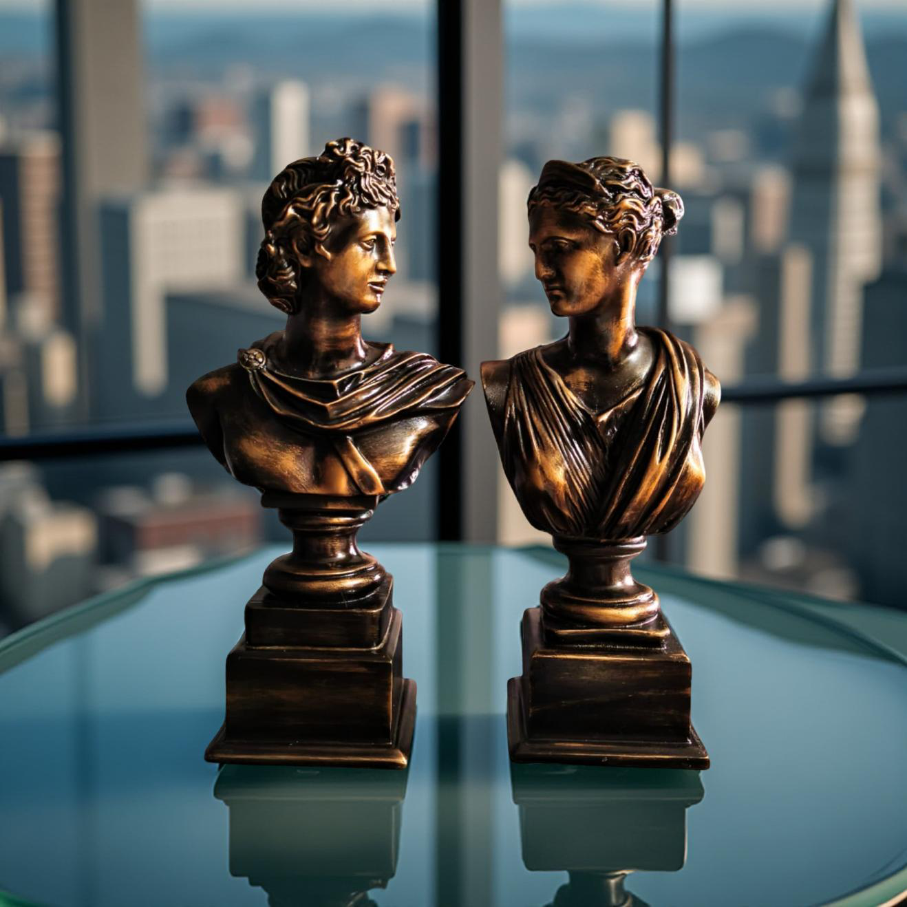 Apollo & Diana – The Divine Duo Sculpture Set
