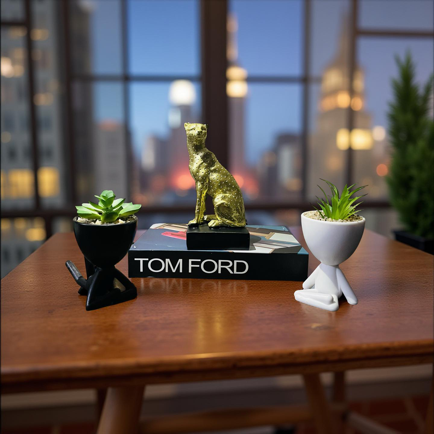 Golden Cheetah Figurine