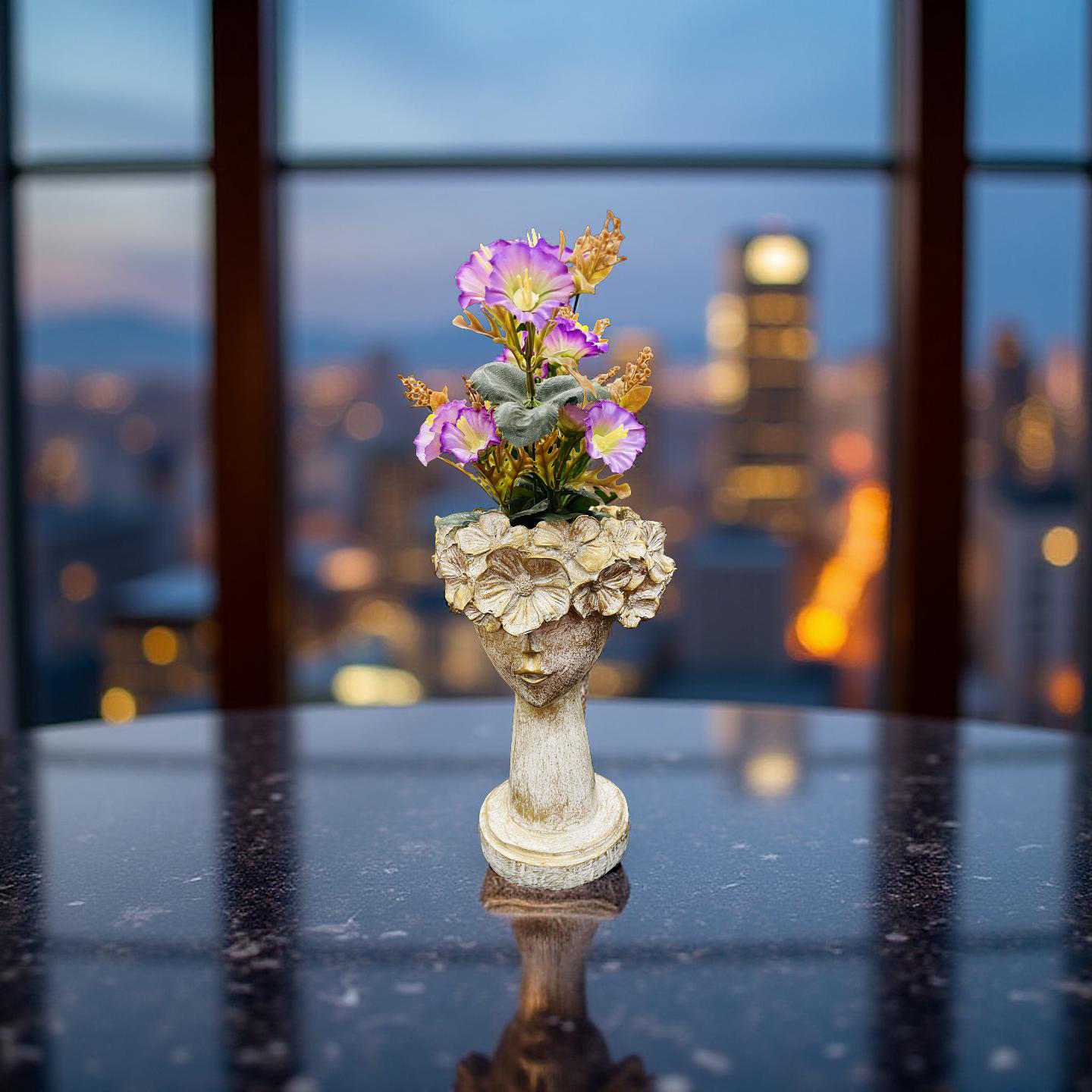 🌸 Golden Blossom Lady Planter