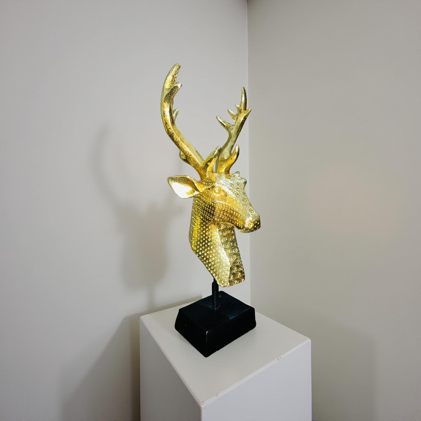 Golden Stag Resin Bust