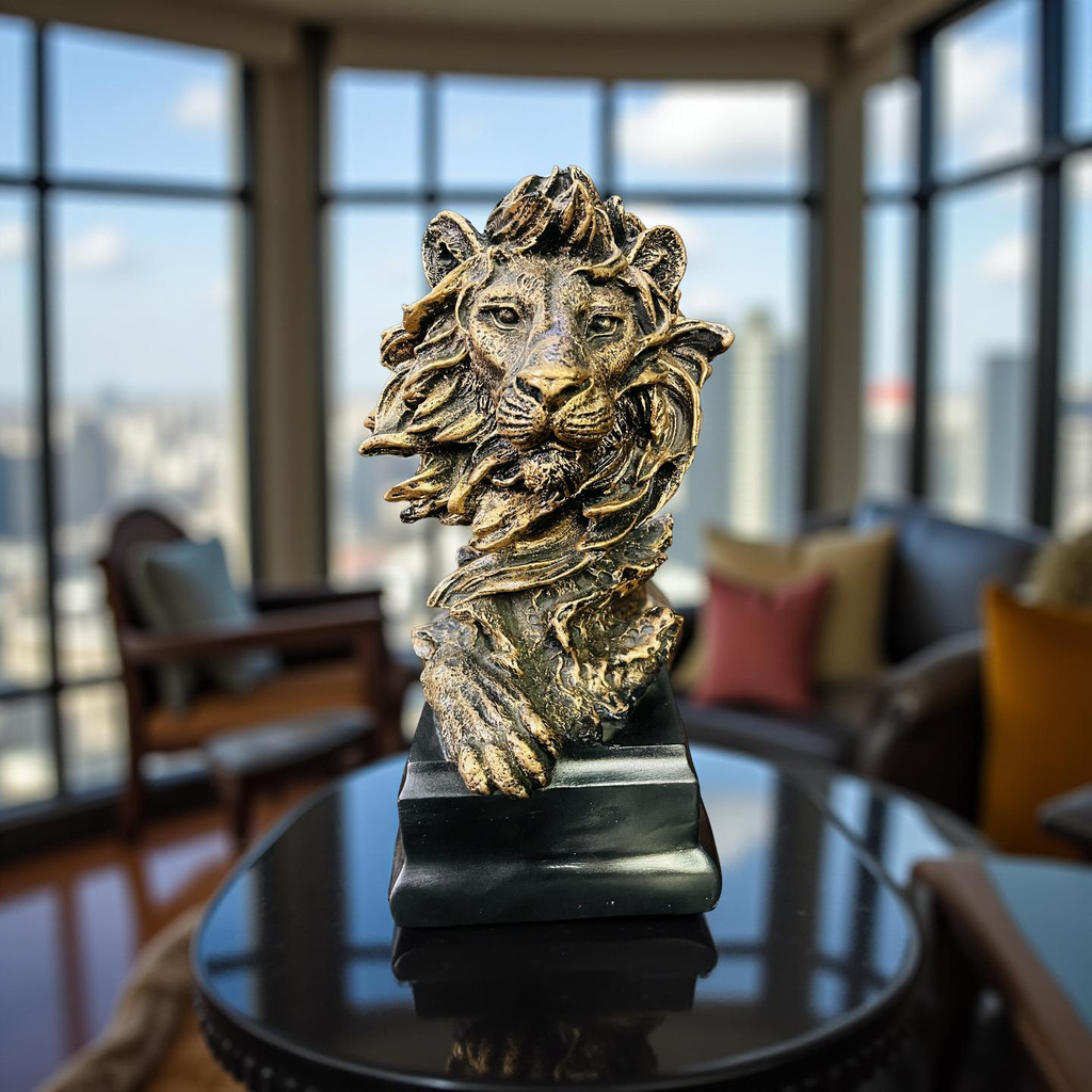Majestic Mane – Regal Lion Bust
