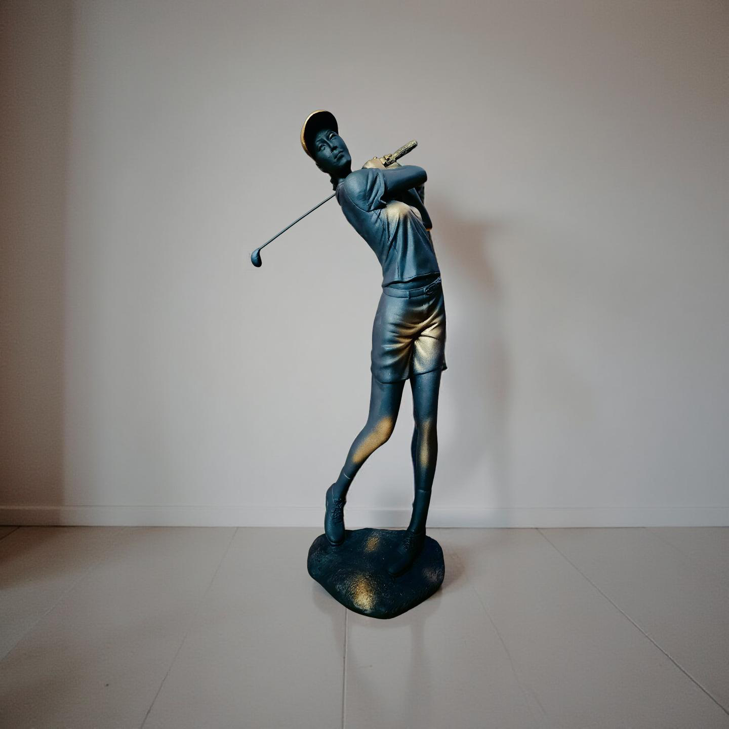 Golfer Swing Sculpture