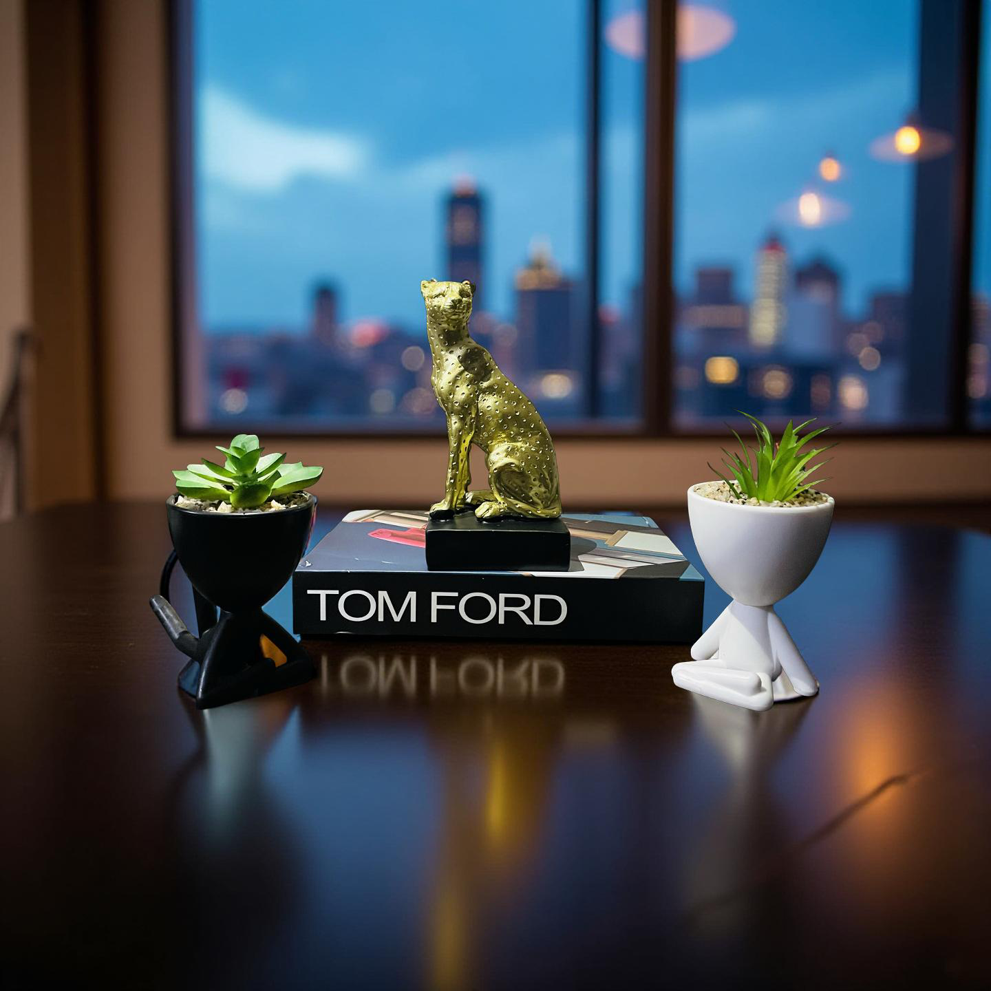Golden Cheetah Figurine