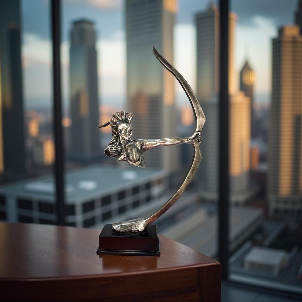 The Eternal Archer – Warrior with Bow Sculpture