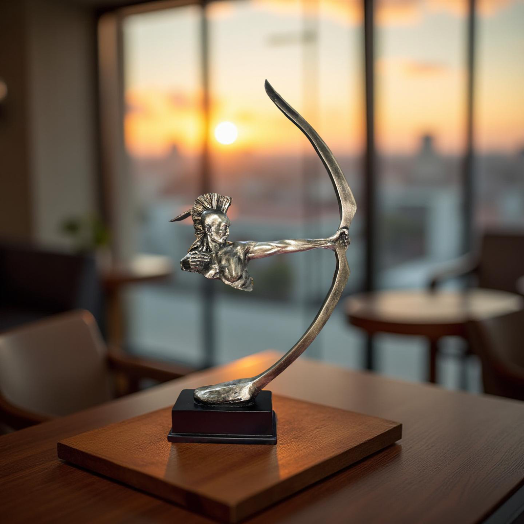 The Eternal Archer – Warrior with Bow Sculpture