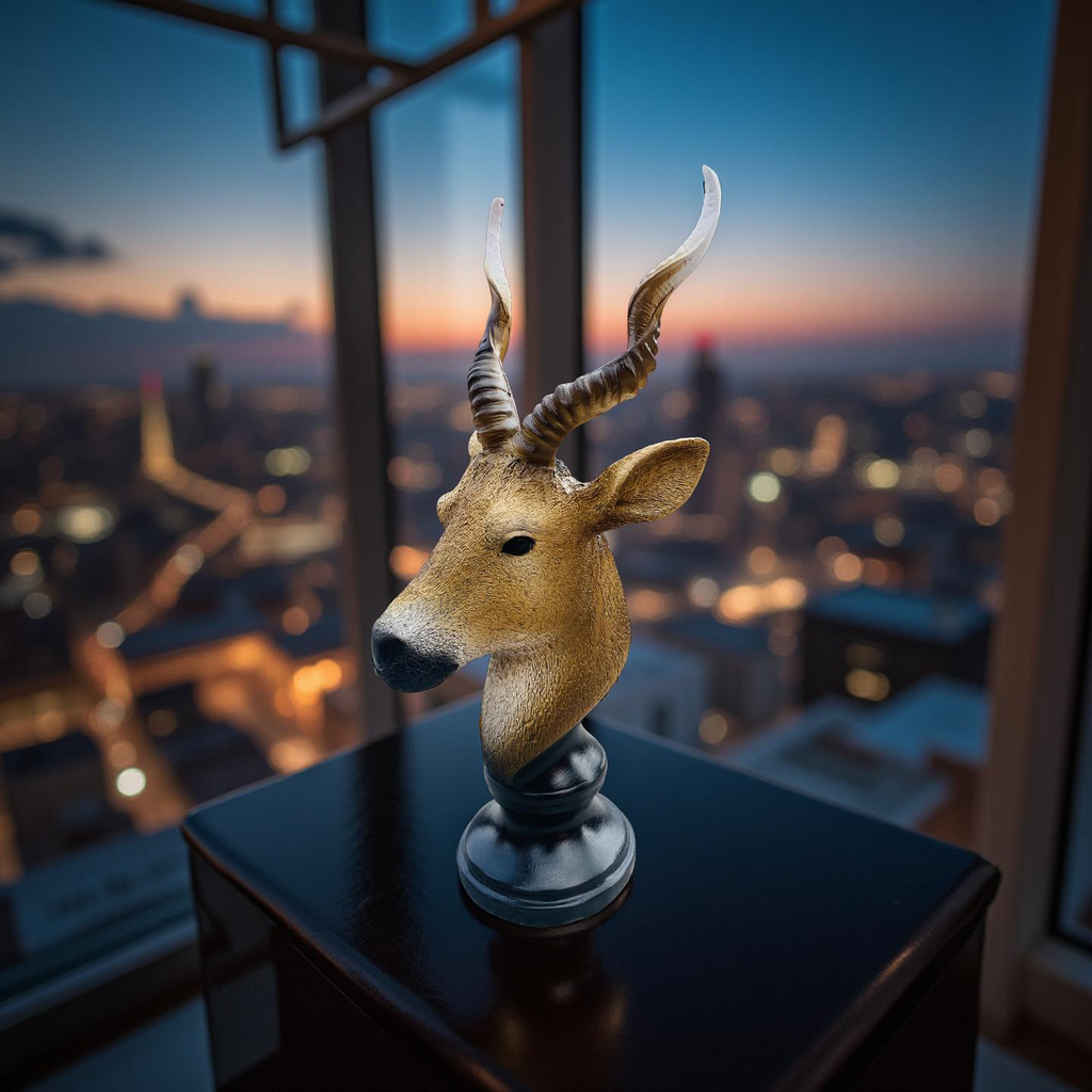 Desert Sentinel – Antelope Bust Sculpture