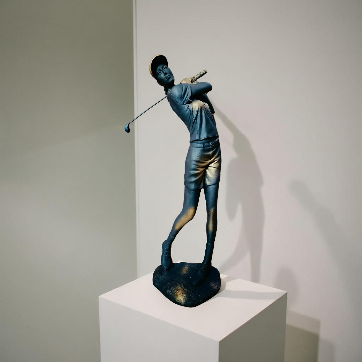 Golfer Swing Sculpture