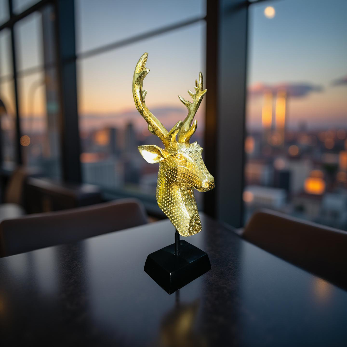 Golden Stag Resin Bust