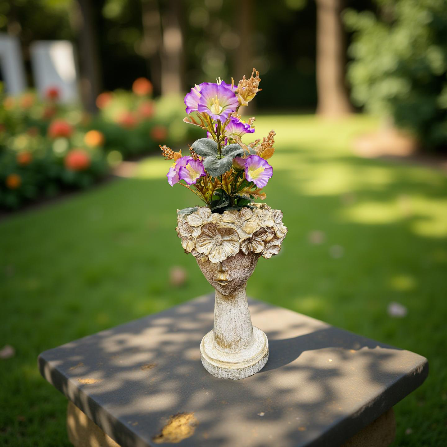 🌸 Golden Blossom Lady Planter