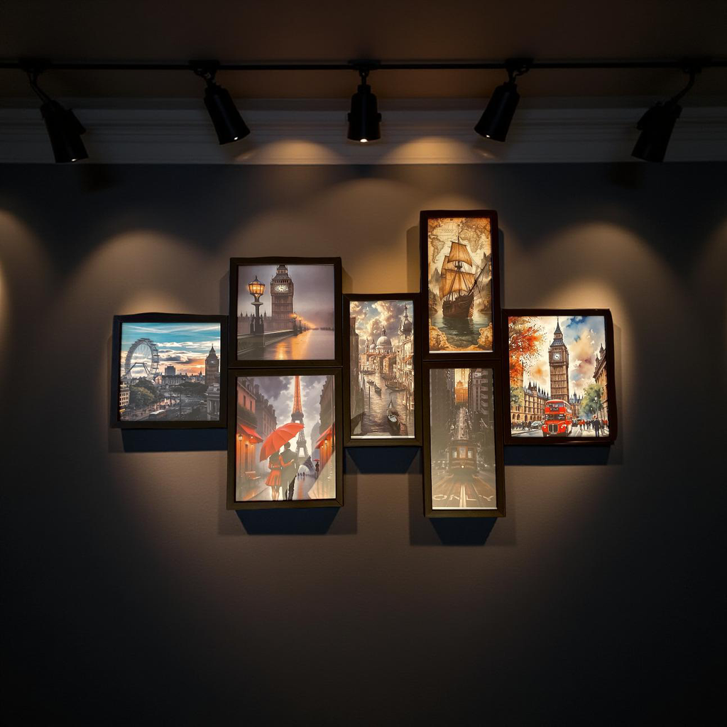 Wanderlust in Frames – 7-Panel Travel Wall Art Set