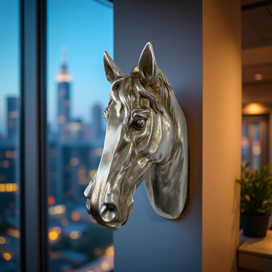 Majestic Steed – Wall Mounted Horse Head Sculpture