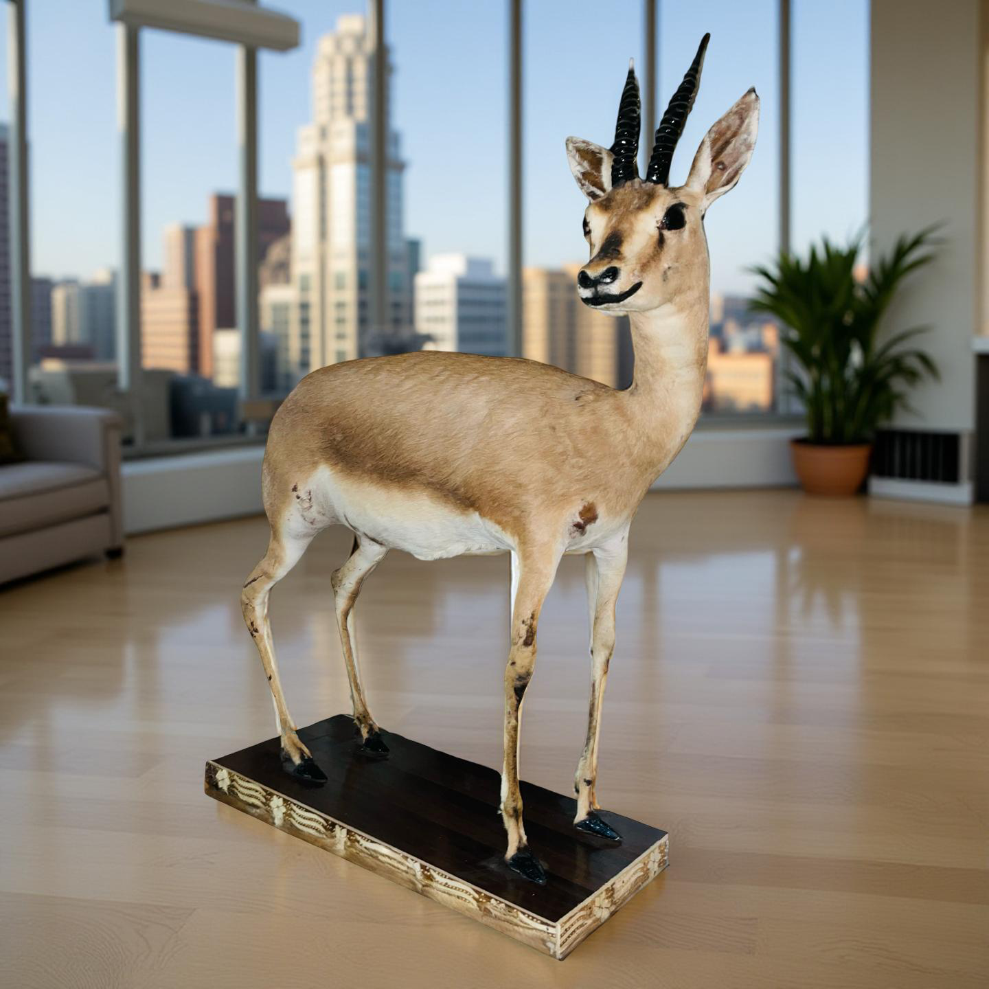 Real Stuffed Deer (Gazelle/Antelope) Taxidermy Decor