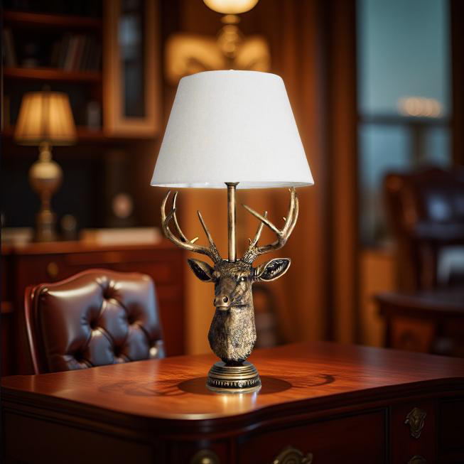 Majestic Stag Antler Lamp