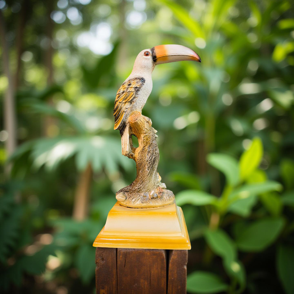 Tropical Sentinel – Toucan Perch Figurine