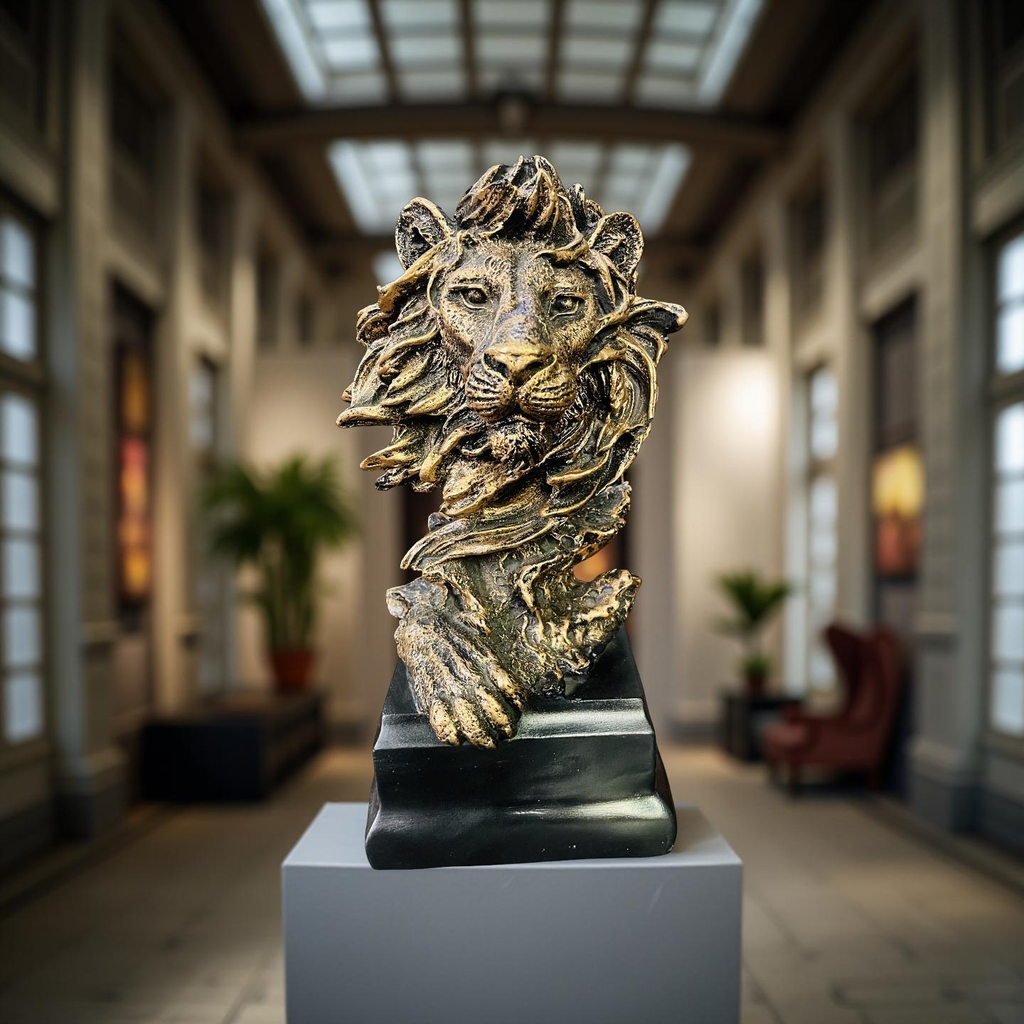Majestic Mane – Regal Lion Bust