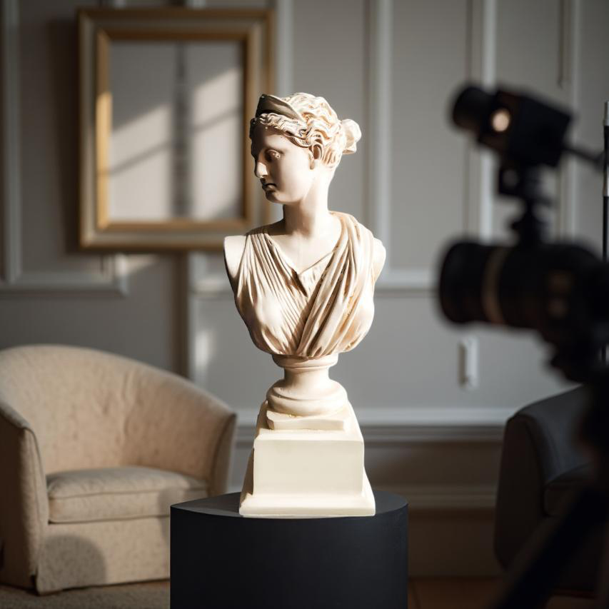 Diana of the Skyline – Marble Goddess Bust