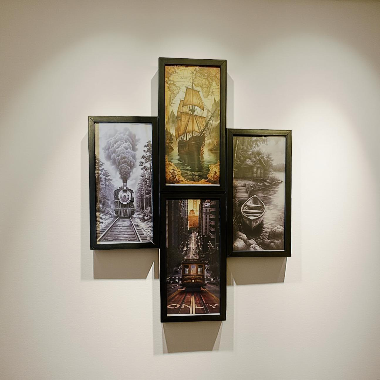 Timeless Journeys – Vintage Transport Wall Art Set
