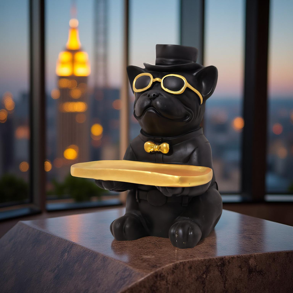 Gentleman Pug Butler – Luxe Tray Holder