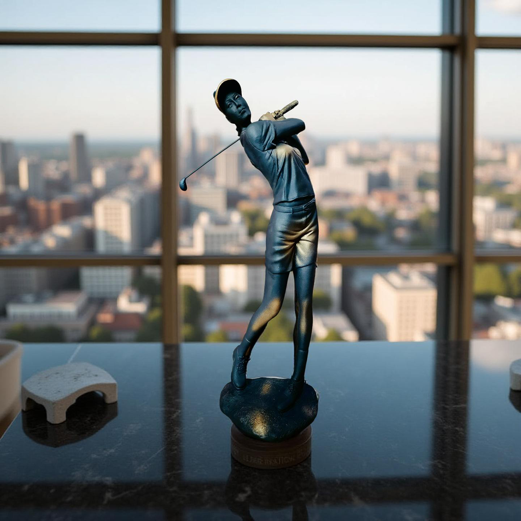 Golfer Swing Sculpture