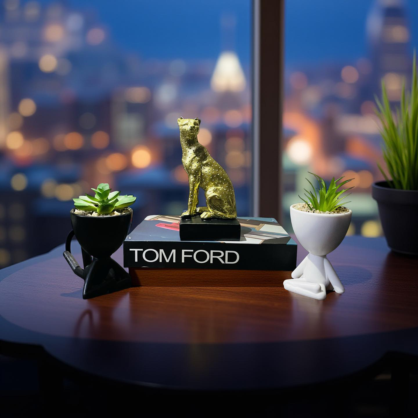 Golden Cheetah Figurine