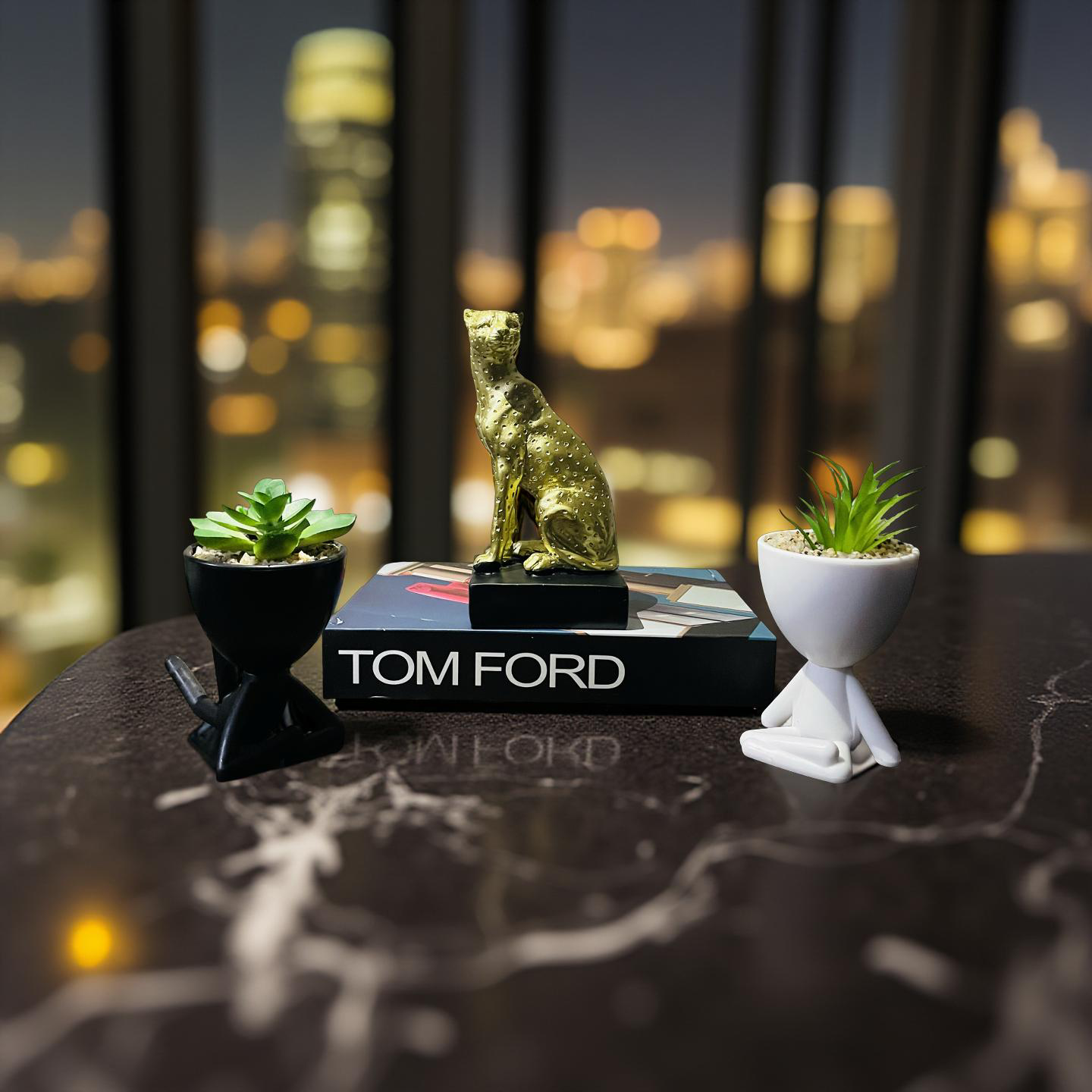Golden Cheetah Figurine