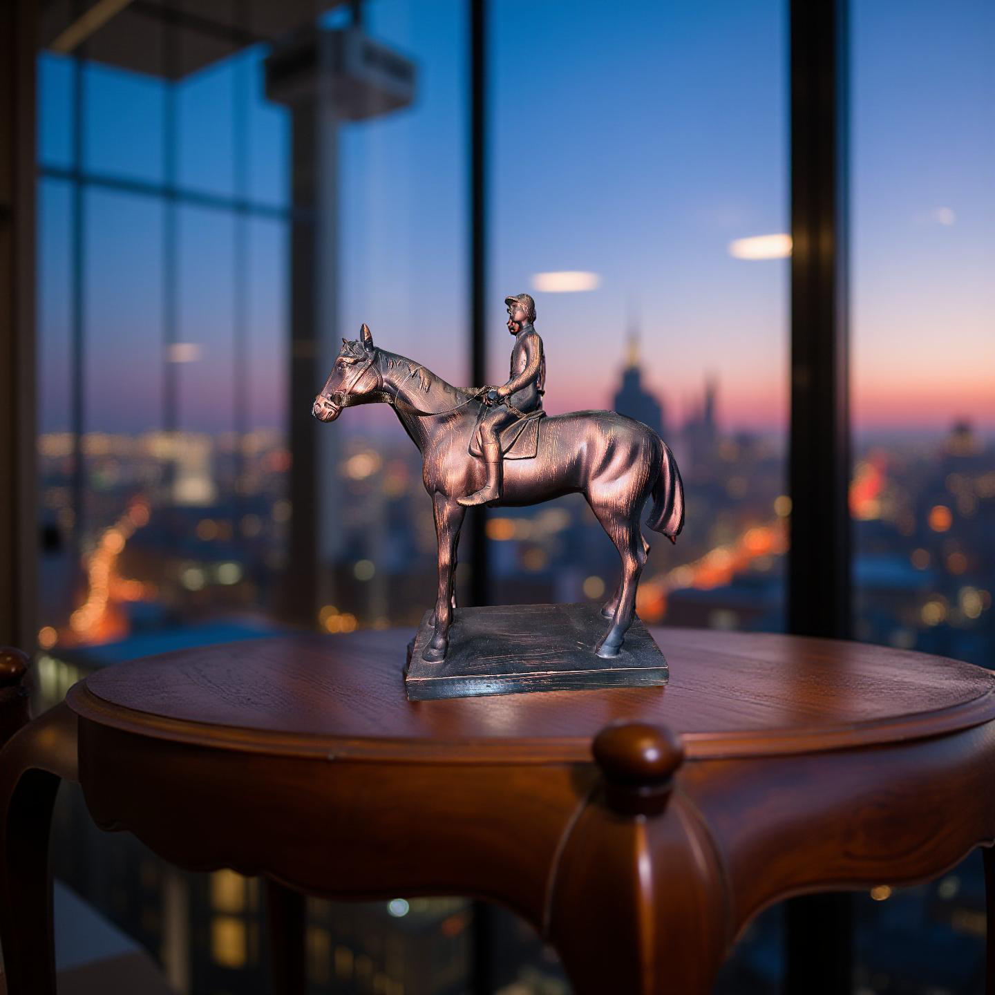 The Rider’s Pride – Resin Horse & Rider Sculpture