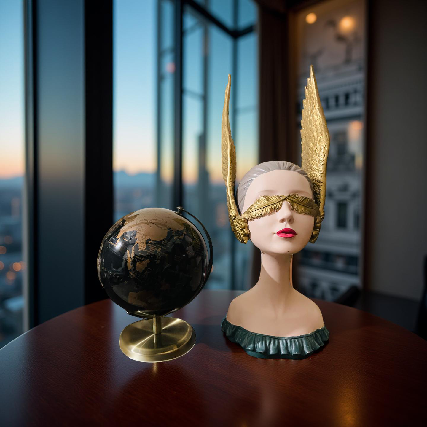 Blind Beauty – Modern Winged Muse Bust