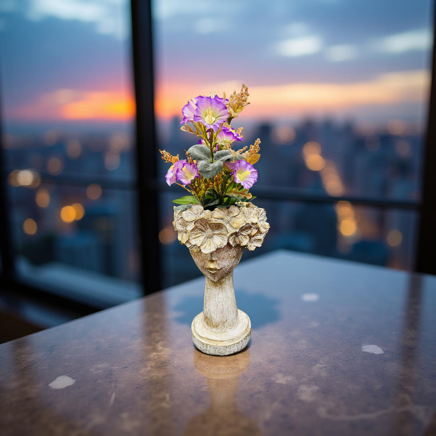 🌸 Golden Blossom Lady Planter