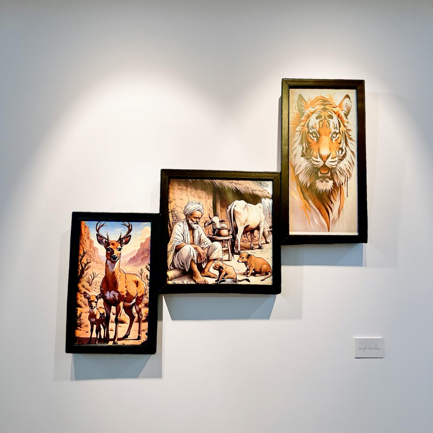 Roots & Wilderness – Tribal Life Wall Frame Set