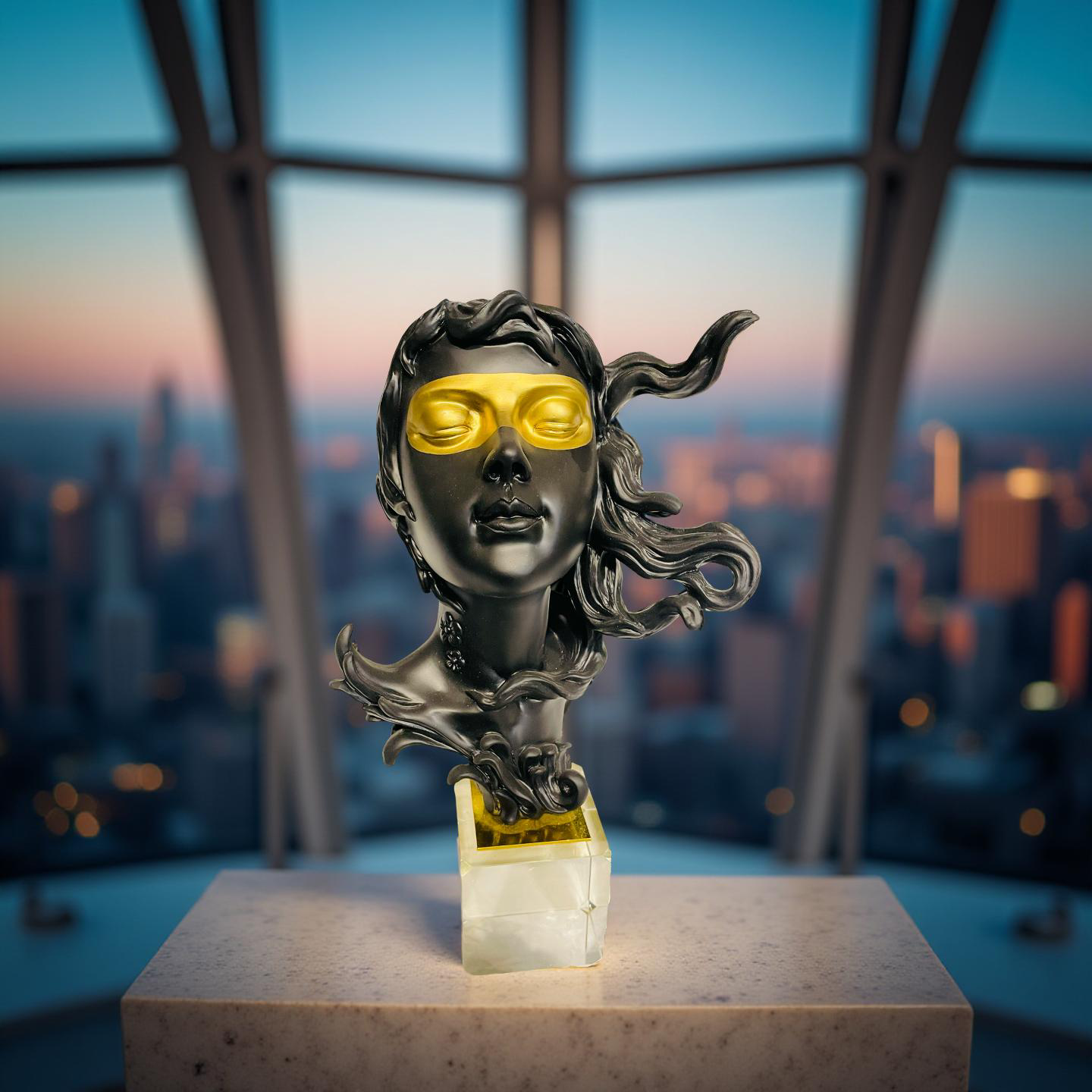 Serenity Woman Bust Sculpture